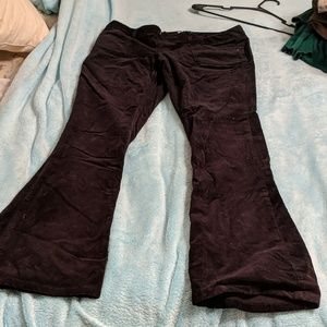 Black corduroy pants